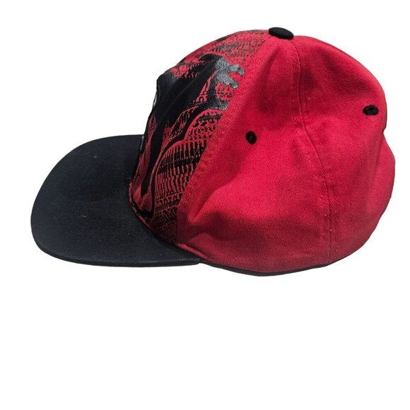 Chicago Bulls Red Black Snapback‎ 23 Micheal Jordan Embroidered Bear Basketball - Picture 3 of 15